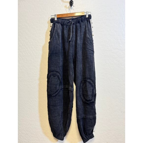 POL Large Black Double Gauze Jogger Set Athleisure NEW - Picture 6 of 9